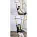 HUAWELL Wooden Trapeze with Plastic Gym Rings - 2-in-1 Swing Set for Kids (Yellow) - Buy Online on GoSupps.com