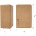 SNAKUGA Cork Yoga Block 2 Pack - Non-Slip 4'' or 3'' High Density Blocks for Pilates, Meditation, Fitness & Stretching - Supportive & Flexible Brick for Improved Poses Balance - 9x6x4 - Buy Online on GoSupps.com