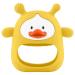 Silicone Baby Teether Toy for Infants 3+ Months  Duck Baby Chew Toys for Sucking Needs  Anti-Drop Silicone Mitten Teething Toy for Soothing Sore Gums  BPA Free and Easy to Clean Yellow