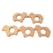 Alenybeby 10pcs Organic Wooden Sheep Teething Rings - Natural Beech Wood Animal Shape for DIY Pacifier Chains - Buy Online on GoSupps.com