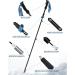 Glymnis 7075 Aluminum Hiking Sticks | Ultra-Light Foldable Trekking Poles for Men & Women | Adjustable 110-130cm with Rotary Lock & Rubber Buffers - Black - Buy Online on GoSupps.com