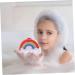 3pcs Rainbow Bathing Balls | Colorful Body Scrubber Sponges for a Luxurious Bath Experience | Bubble Forming Bath Wipe & Skin Care - Buy Online on GoSupps.com