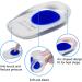 NewPop Heel Spur Inserts - Gel Silicone Cushions for Plantar Fasciitis Relief | Orthopedic Heel Pillows (34-39) - Buy Online on GoSupps.com