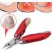 Nail Clippers Durable ABS Stainless Steel Ingrown Nail Clippers Multifunctional for Nail Salon for Home(Matte red) - Buy Online on GoSupps.com