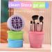 Ipetboom Powder Puff Cleaning Bowl Makeup Brush Scrubber Silicone Makeup Brush Makeup Brush Cleaning Pad Brush Cleaning Bowl Makeup Brush Cleaning Mat Sponge Silica Gel Tool Pink 10x8.5cm Pink - Buy Online on GoSupps.com