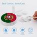 Shop Portugal Flag Cute Contact Lens Case - Portable Round Storage Box with Mirror for Travel & Daily Use - Buy Online on GoSupps.com