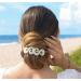 Camila Paris CP3169 Handmade French Hair Barrette Clip - White/Gold, Strong Hold Grip for Women/Girls, No Slip/Durable Styling Accessory - Made in France - Buy Online on GoSupps.com