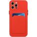 Tivenfezk Nadoli Silicone Case for iPhone 15 Pro Max - Ultra Thin Shockproof Scratch-Resistant TPU Wallet Cover with Credit Card Holder - Red - Buy Online on GoSupps.com