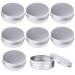 24er aluminum empty jar silver 60ml round cans cream box tin can cosmetics tap with screw cover Small storage kit for lipbalm cream nailart