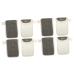 Baluue 8 Pcs Black Linen Soap Bag Exfoliating Mesh Sponge Soap Pocket Bar Soap Pouch Loofah Soap Bag Flax