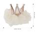 Uonlytech Strass Crown Hair Clip - Princess Tiara Bobby Pins for Girls - Crystal Hair Clasp for Children - Beige - Buy Online on GoSupps.com