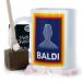 Aldi Inspired Funny Baldi Mug and Belgian Milk Chocolate/Hot Chocolate Stirrer Marshmallow Gift Set (11oz) Thank You Love You Happy Birthday Mug Dad Mug Father's Day Mug 275 Funny Aldi Baldi