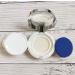 Vasana 15ml Luxurious White & Silver Rim Makeup Powder Container - Air Cushion Puff Case for Foundation & BB Cream - International Shipping Available - Buy Online on GoSupps.com