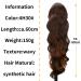 AL049D Ponytail Extension Ponytail Hairpiece Brown Clip-In Extensions Curls Drawstring Long Hair Extension Wig Natural Hairpiece Wavy Afro Braid 1B 60 cm Highlights - Buy Online on GoSupps.com