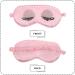 LALADEFIEE Imitation Silk Sleeping Mask with Eyelashes Sequins Soft Nonslip Travel Eye Mask for Women Black Lightproof Eye Cover for Deep Sleep Airplane Travel - Buy Online on GoSupps.com