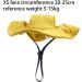 Folpus Outdoor Puppy Sun Hat - Breathable Summer Dog Cap for All Sizes - XS Yellow Pet Egg Hat for Sporty Dogs - Buy Online on GoSupps.com