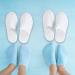 Natureca Hotel Slippers - Universal Terry Slippers for Men & Women | 10 Pairs Wedding White Guest Shoes Set - Buy Online on GoSupps.com