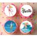 24 x Pre-Cut Barbie 9 Edible Stand up Wafer/Rice Paper Cupcake Cake Toppers Birthday Party Ken Malibu Surf Decorations - Buy Online on GoSupps.com