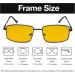 2 Pack Blue Light Blocking Reading Glasses for Men - Amber Tinted +1.75 Diopters Computer Readers - Buy Online on GoSupps.com