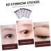 4pcs Eyebrow Stickers False Eyebrow Black Eyebrows Artificial Eyebrow Hair Cosmetic 4d - Buy Online on GoSupps.com