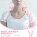 Healvian Neck Massage Roller - Shiatsu Deep Tissue Trigger Point Relief | Manual Self Muscle Massage Device for Neck & Shoulders - Pink - Buy Online on GoSupps.com