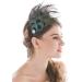 Handmade Peacock Feather Headband | Boho Rhinestone Hippie Accessory for Women & Girls - International Shipping Available - Buy Online on GoSupps.com