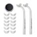 Lower Eyelashes Stamp Eyelash Stamps Tool Realistic Bottom Eyelash Stamp for Lasting Lashes Everyday Natural Face Look Supplies for Dating Home Traveling Transparent
