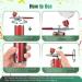 Qtynudy Portable Rechargeable Wireless Airbrush with Compressor for Face Beauty Nail Art Red - Buy Online on GoSupps.com