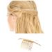 Dervivea Boho Bar Hair Comb Barrette Minimalist Gold Hair Comb Geometry Hair Clip Comb Metal Hair Piece Accessories for Women and Girl Headdress