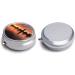 Round Pill Box with Boston Charles River Sunset Skyline | 3 Compartment Decorative Metal Pill Organizer | Portable Pocket Medication Case - Buy Online on GoSupps.com
