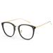 Cyxus blue light filter glasses women with cat eye round fashion vintage glasses without strength anti -harmful blue light UV400 from cell phone computer PC 5 -black