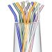 Ducahye Reusable Glass Straws Bent Glass Drinking Straws with 2 Cleaning Brushes Straws for Smoothies (Multicolor 12 Pack) - Buy Online on GoSupps.com