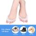 Angel Wings Silicone Toe Separators - 2 Pairs for Toe Straightening, Hammer Toe Relief, Bunion Pain - Men and Women - Buy Online on GoSupps.com