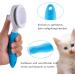 ShipeeKin Effective Grooming Dog/Cat Brush Detangling Comb for Dogs and Long-haired Cat with Cleaning Button against Knotted Hair Self Cleaning Brush for Pets with Medium and Long Hair L9-blue - Buy Online on GoSupps.com