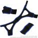 Jopwkuin Breathable Chin Strap - Special Triangular Design for Snoring Prevention (Black Blue Border) - Buy Online on GoSupps.com