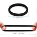 60PCS Black Large Cotton Hair Ties - Seamless Ponytail Holders by BAOLI - Buy Online on GoSupps.com