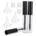 SOESFOUFU 1 Set Mascara Tube Funnel Halloween Napkin Holders DIY Mascara Eyelash Wand Tube Plastic Black