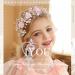 IYOU Flower Communion Headpiece Pink Floral Princess Headbands Pearl Butterfly Birthday Wedding Hair Accessories for Girls - Buy Online on GoSupps.com
