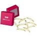 Hair -like hair clips mini small (10 pieces | gold shimmering | 4.3cm short) including box for storage (box color: pink)