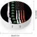 Buy Clover American Gun Flag Round Case - Portable Contact Lens Kit Storage Box with Mirror - Cute & Stylish Lens Holder for Travel - Buy Online on GoSupps.com