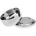 Inzopo Stainless Steel Beard Soap Dish with Lid | Premium Shaving Tool for Men - Durable & Stylish - Buy Online on GoSupps.com