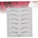 FRCOLOR Flexible Practice Skin 6 Pieces Kit for Eyebrow Shaping Eyebrow Microblading Skin Eyebrow Practice Skin Eyebrow Training Skin Eyebrow Trimming - Buy Online on GoSupps.com