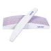 LATRAT 20 Pieces Nail Files 100/180 Professional Double-Sided Washable Nail Files Half Moon Bilateral Tools for Home and Salon Use Rubber Paper Glass White