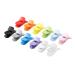 60-Count Plastic Pacifier Clips for DIY Baby Teething Toys - 12 Colors - Buy Online on GoSupps.com