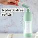 Spruce Glass & Mirror Starter Kit Bundle: Refillable Cleaning Kit with Aluminum Eternity Bottle and 6 x Plastic-Free Concentrated Refills. Just-add-water. Eco friendly Non-toxic 100% Vegan - Buy Online on GoSupps.com