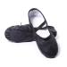 Dogek Ballet shoes Leather Good quality Ballet snaps soft ballet training locks shoes with rubber bands a number recommended (26-40 EU) 32 EU black