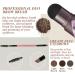 Eyebrow Stamp & 30 Stencils Kit - Professional One Step Brow Shaping, Waterproof Long-Lasting Definer Makeup in Light Brown - Buy Online on GoSupps.com