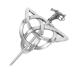 Lurrose Vintage Celtic Knot Crown Hairpins Alloy Hair Clips Barrette Stick Accessories for Women Girls
