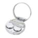 ZJchao contact lens container 4 colors contact lens container portable contact lens container made of plastic with marble pattern eye care kit container (white)