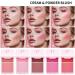  SONGVISON Cream blush palette 2 colors blush color corrector foundation palette natural and long-lasting look - Buy Online on GoSupps.com